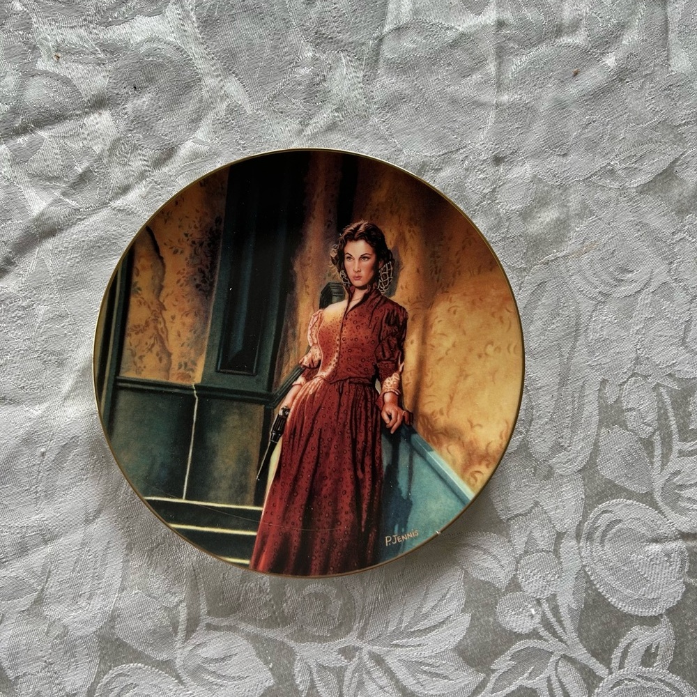 Gone with the Wind. Numbered, decorative plate